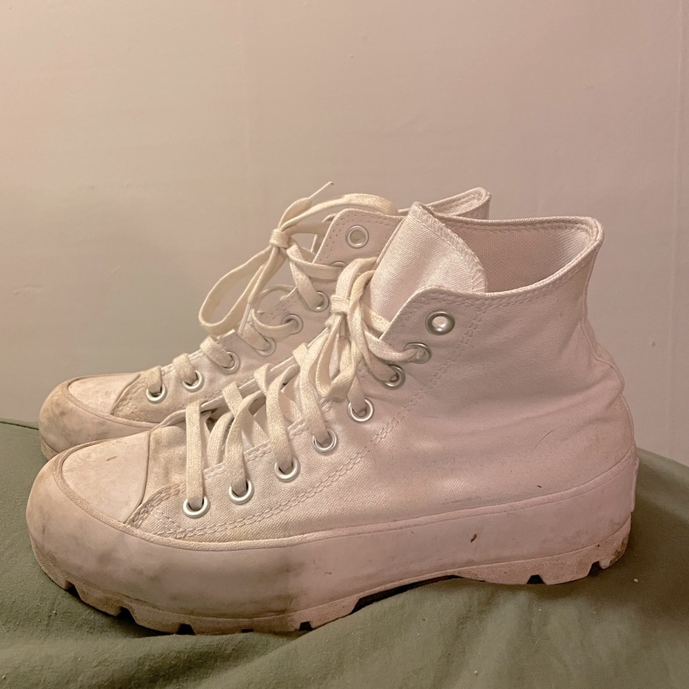 White lugged converse